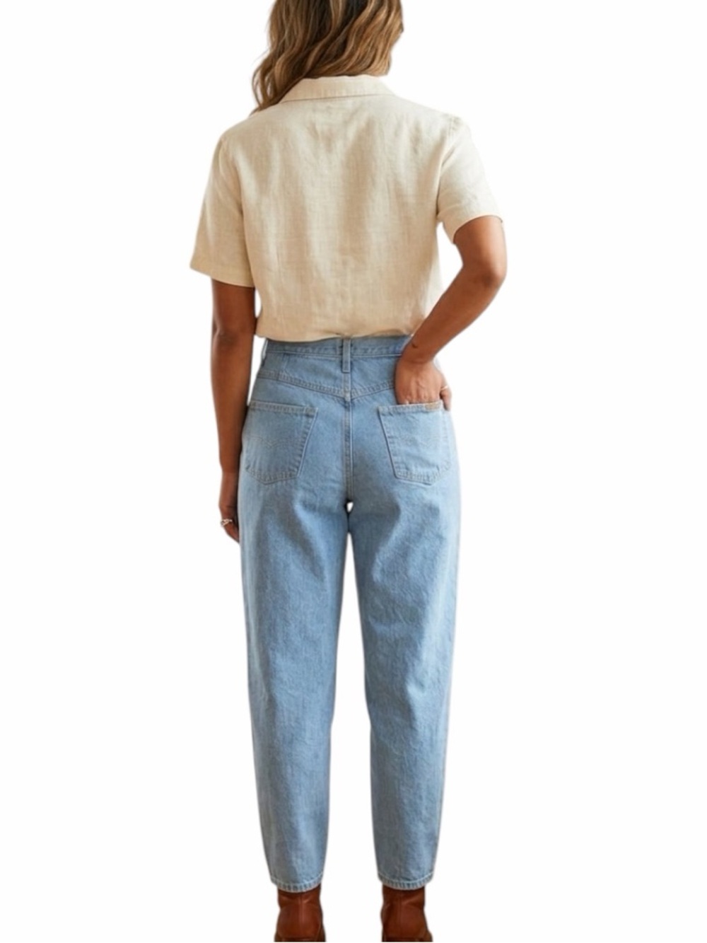 VTG 90s P.S. Gitano High Rise Pleated Mom Jeans | 16S Fits Modern 12 - Picture 10 of 14